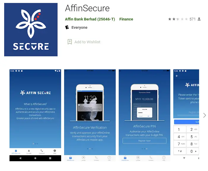 Banking online affin ‎AffinSecure on