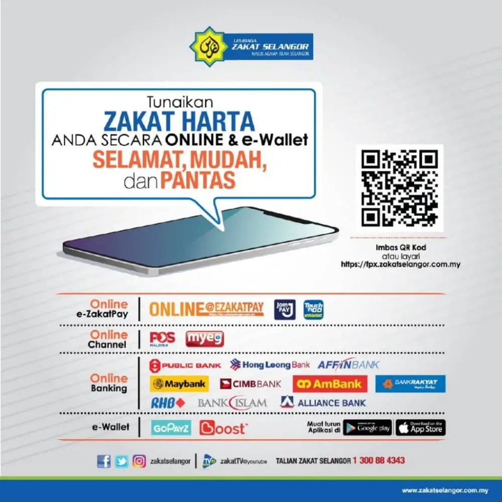 Cara Daftar eZakatPay Selangor: Semak & Bayar Online
