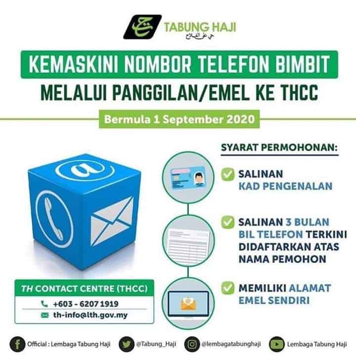 kemaskini no telefon tabung haji - Kemaskini Tabung Haji Online (THiJARI): Tukar No Telefon